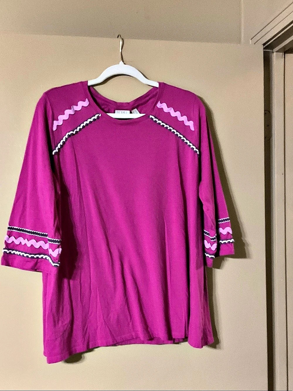 LOGO Embellished Pink Tunic